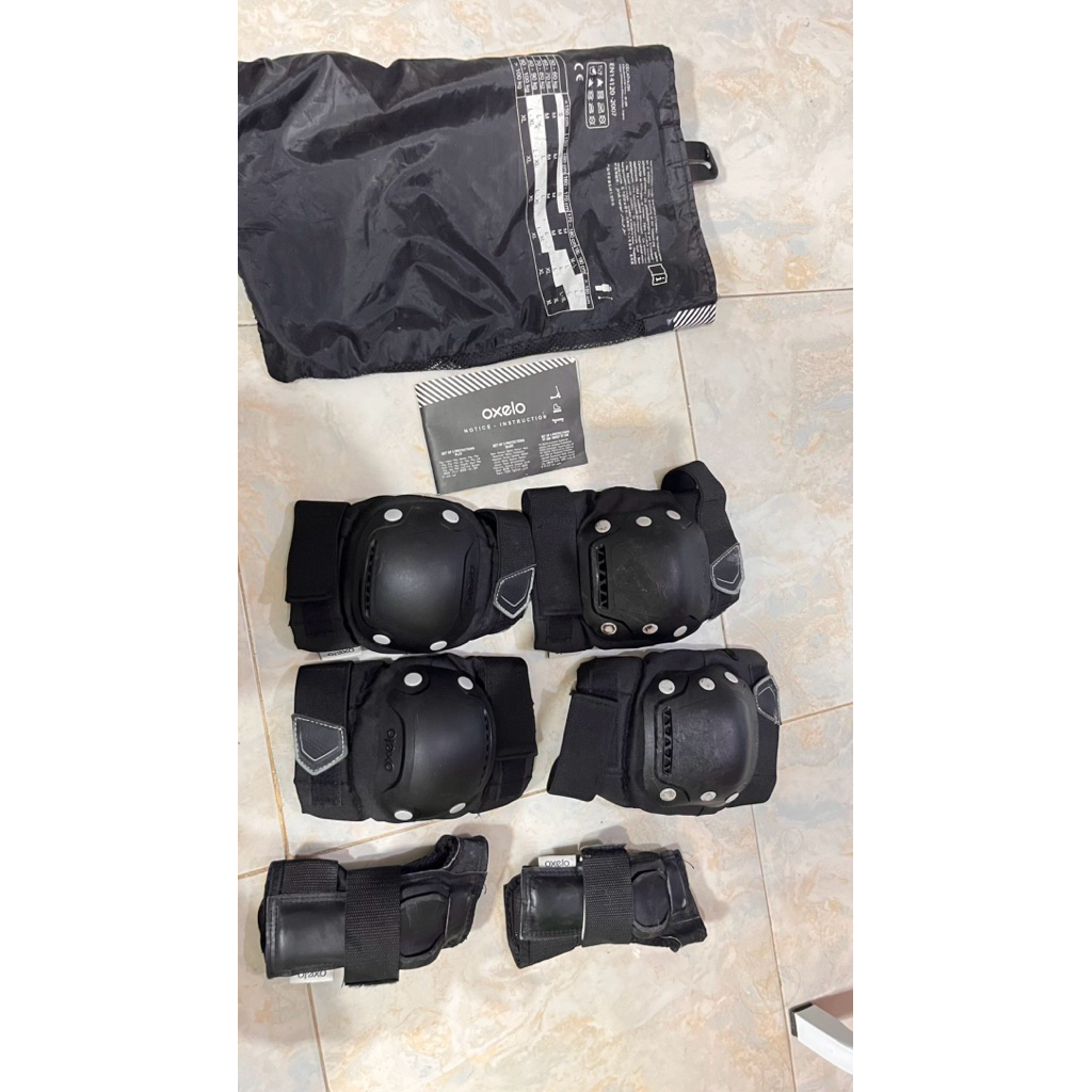 preloved protector inline skate oxelo size s hitam