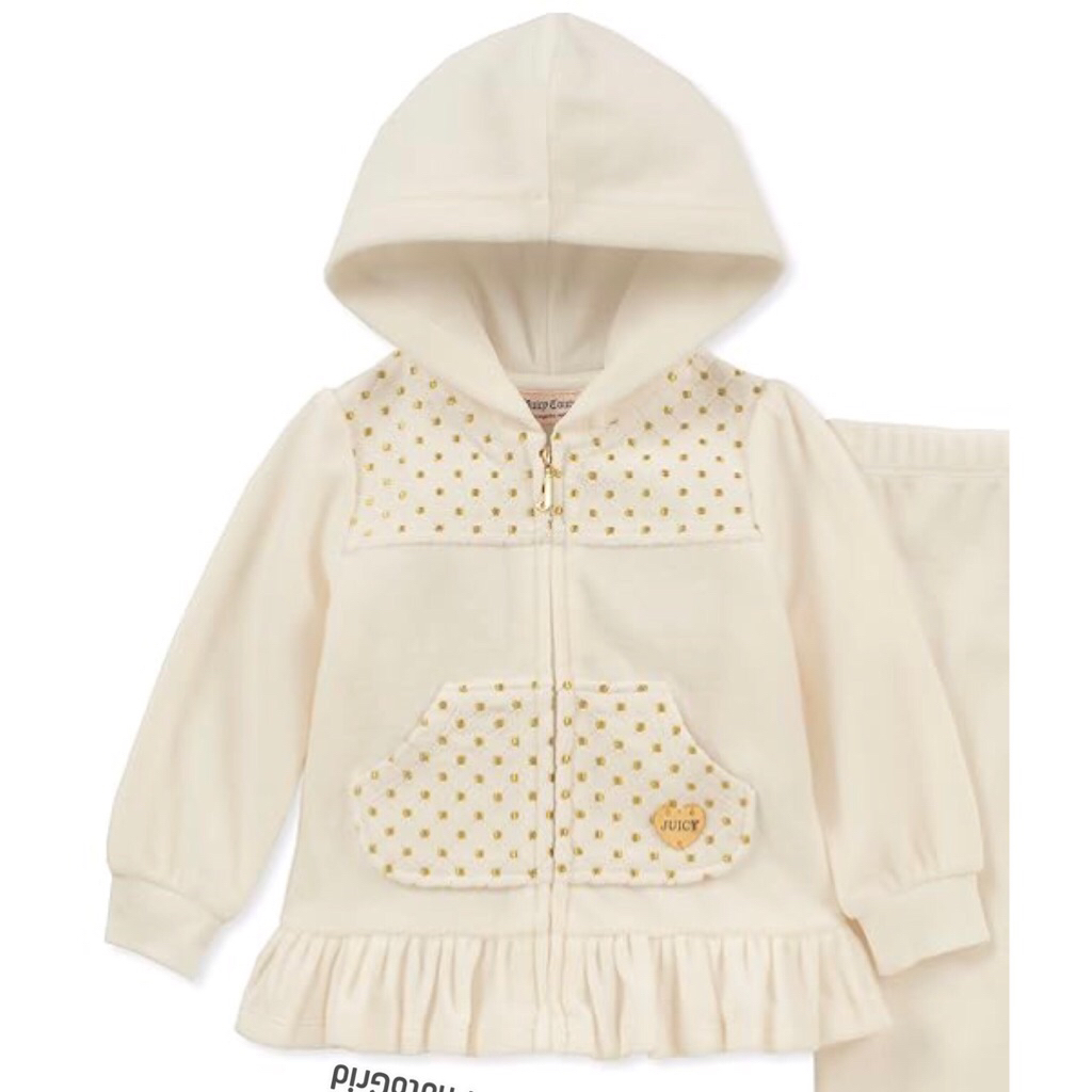 jaket hoodie bayi juicy couture sz 3/6m