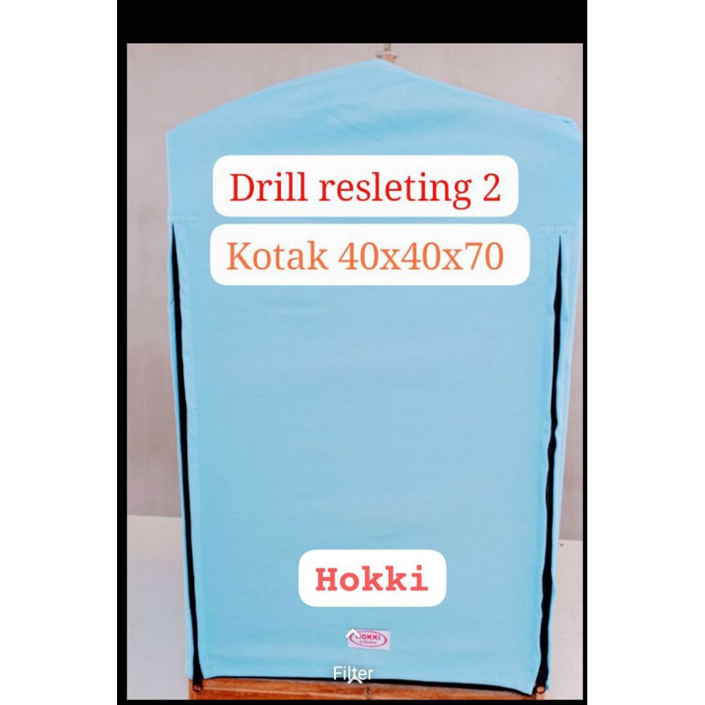 krodong sangkar kotak BP/Kosan 40x40x70 dobel resleting bahan adem dr bahan asli drill