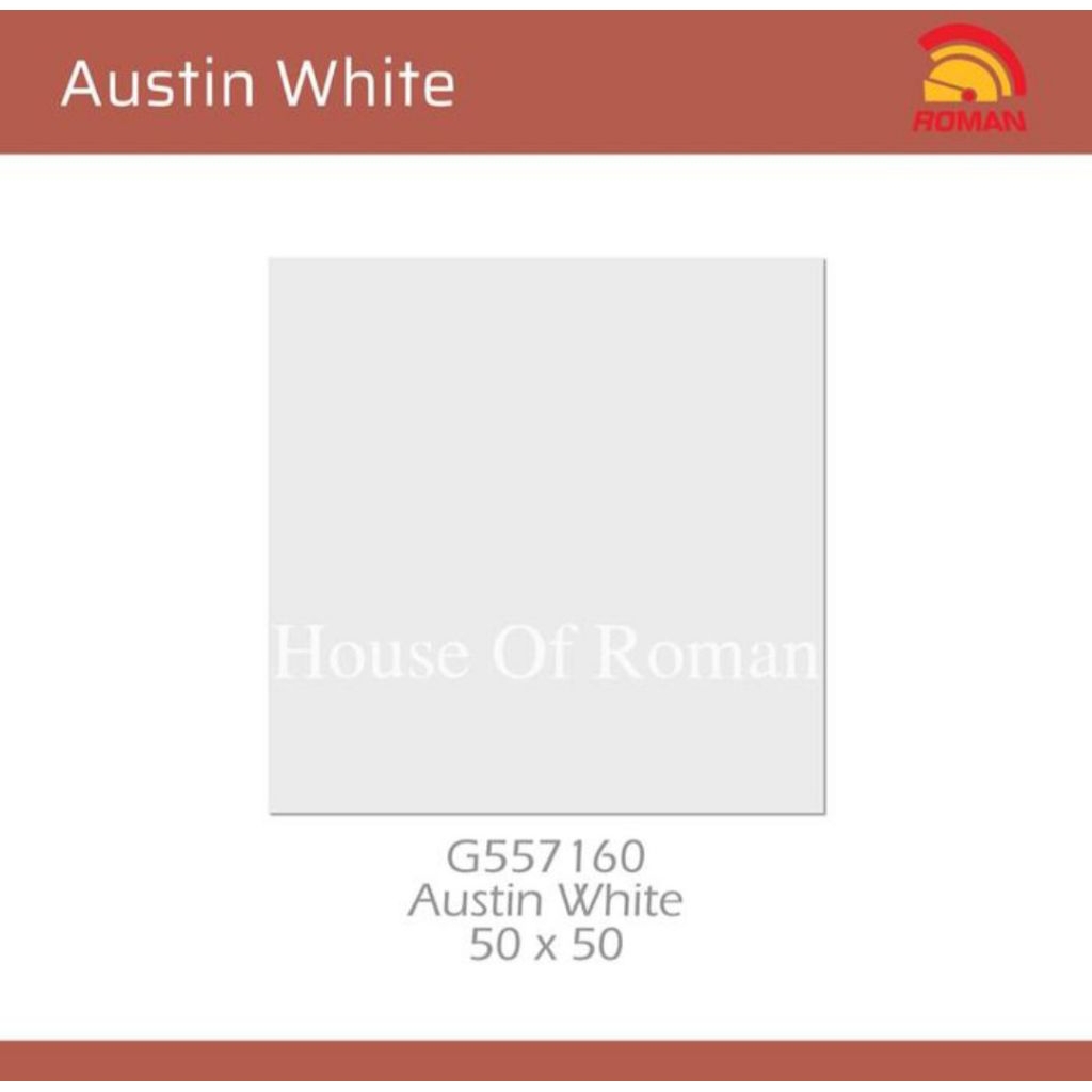 Roman Keramik G557160 Austin White 50x50 Kw1