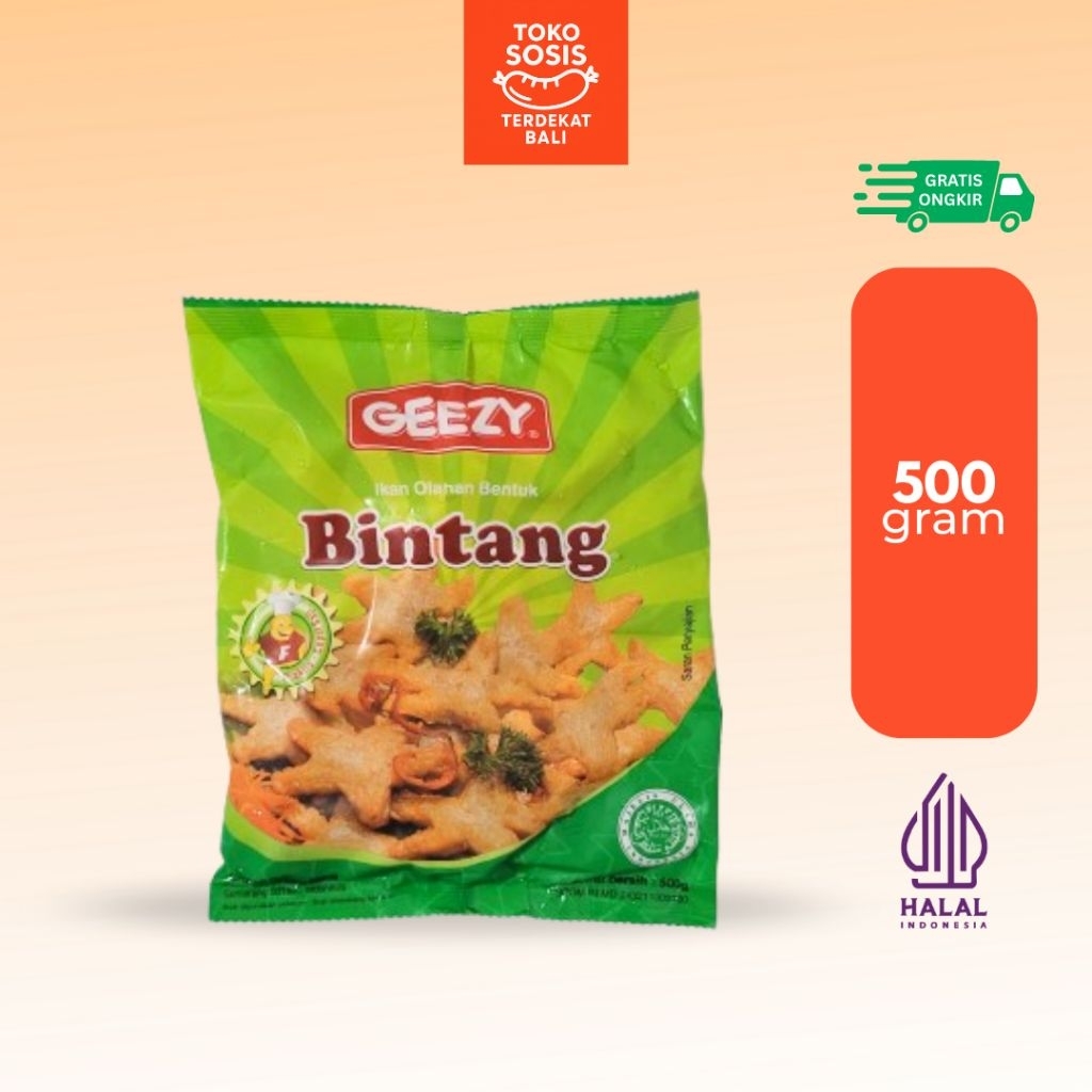 

Geezy Bintang 500 gram | Olahan Ikan Bentuk Bintang