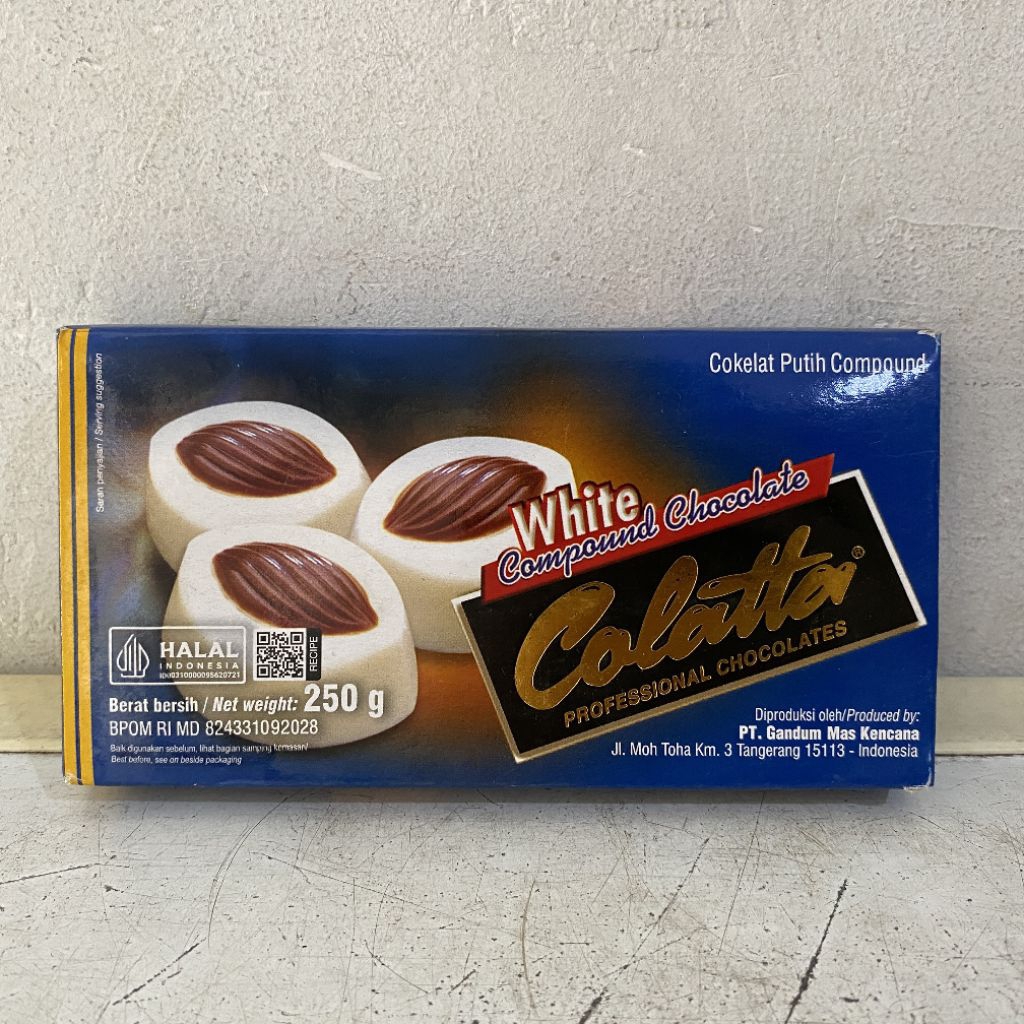 

Colatta white chocolate compound 250 gram | white chocolate | cokelat putih