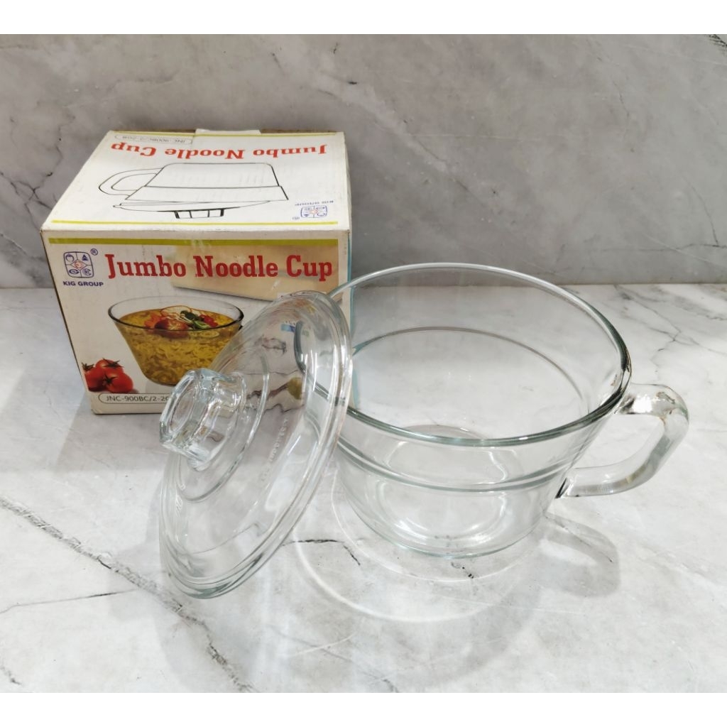 MANGKOK KACA + TUTUP KEDAUNG / MANGKOK MIE / MANGKOK SUP