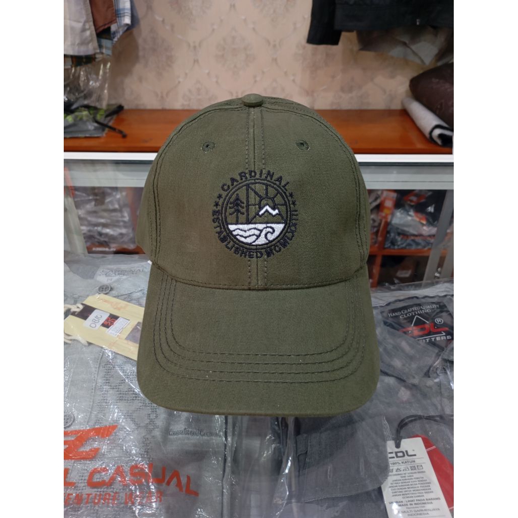 Topi Cardinal Original Hijau Army