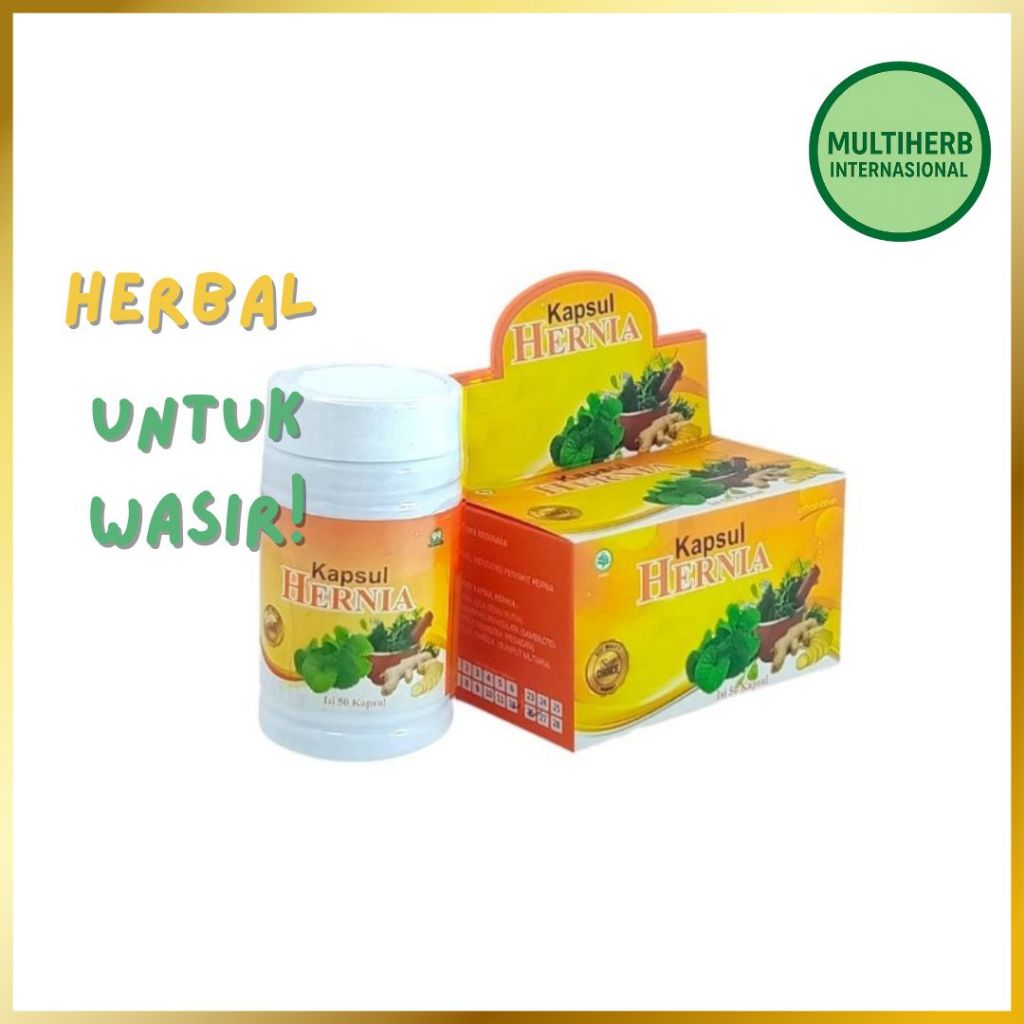Ash-Shihah Hernia - Kapsul Hernia Original Isi 50 Kapsul / Hernia Herbal