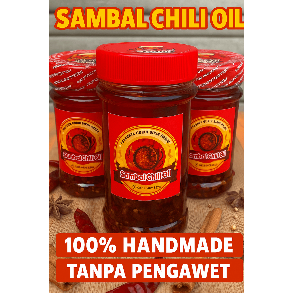 

Sambal Chili Oil D’Pentol Aladin | Gurih Pedas 150ml | Sambal Cocol Pentol, Dimsum, Pangsit dll