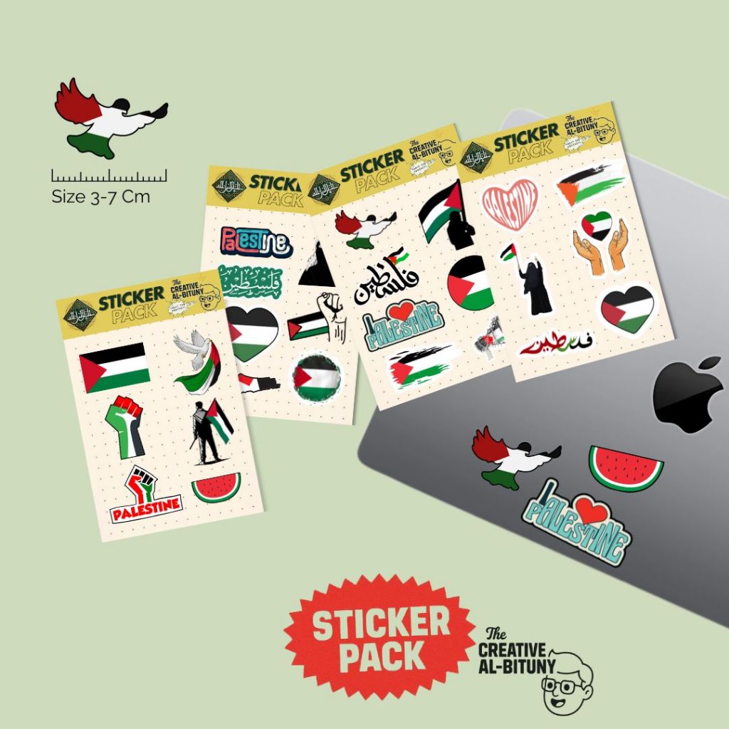 

Stiker Pack Palestina Vol 1 Laminasi Glossy 5-7 cm