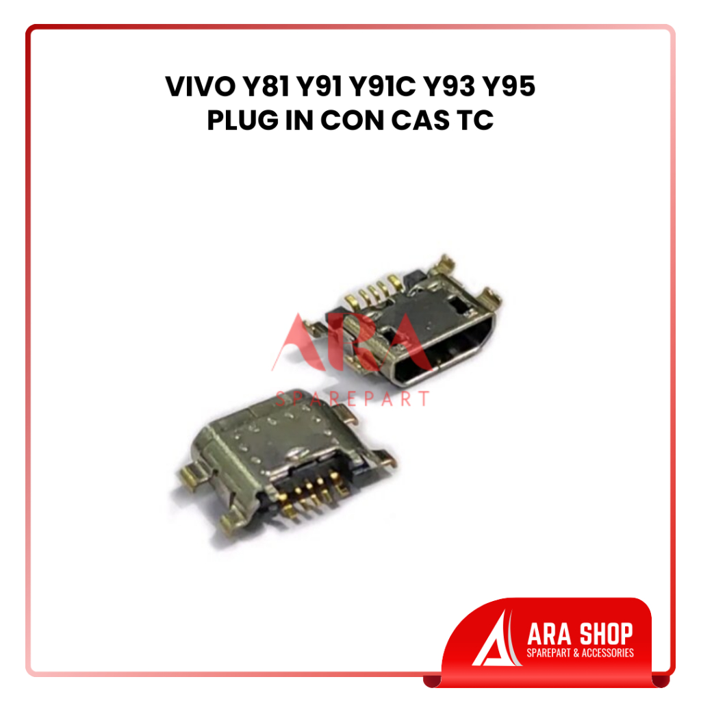 Konektor Charger Vivo Y81 Y91 Y91C Y93 Y95 Plug In Con Cas Tc