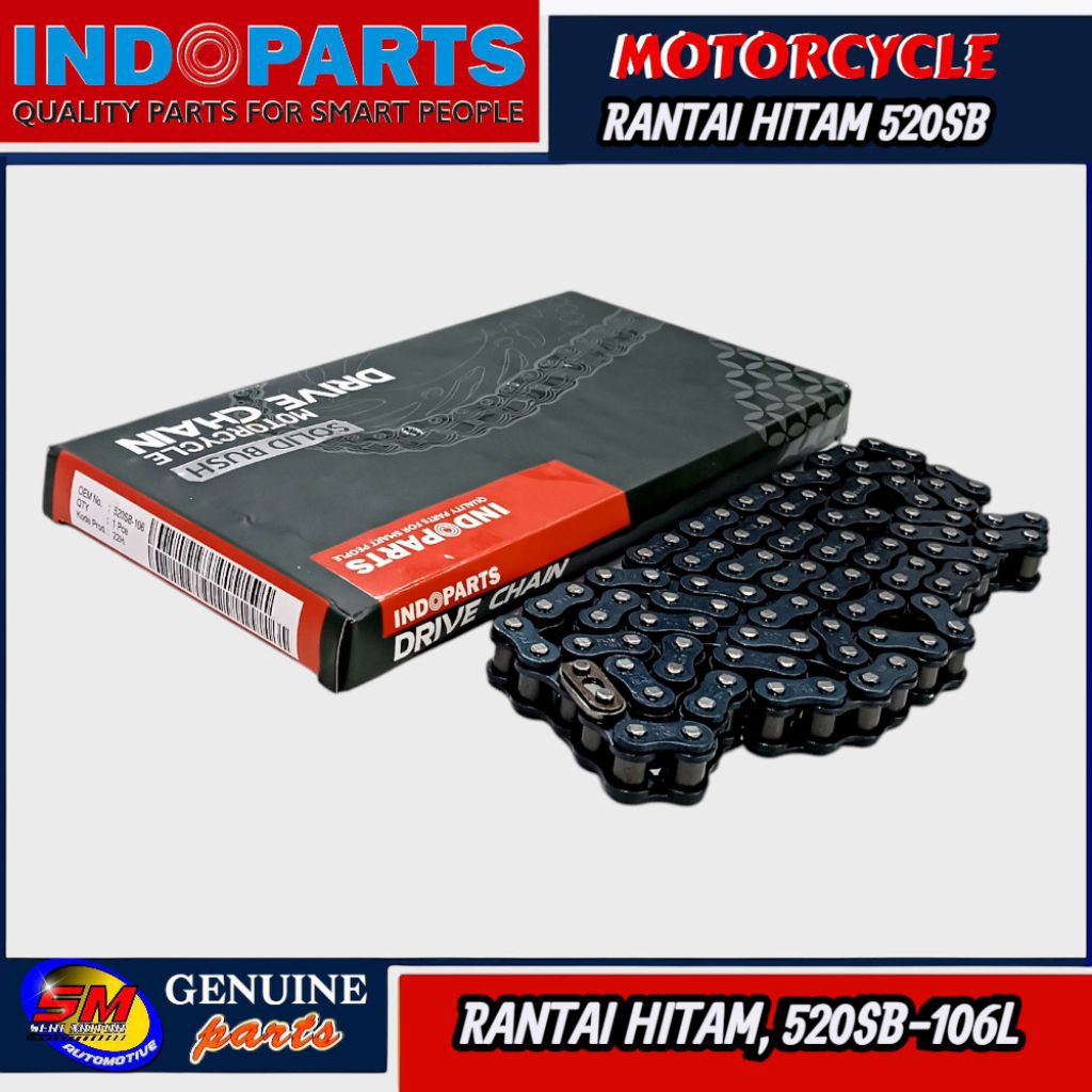 Rantai Hitam  520SB-106L & 520SB-104L Original Indoparts