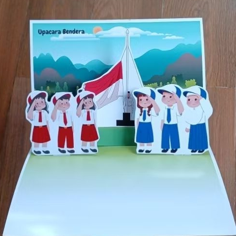 

Template pop up tema kemerdekaan, rangkai sendiri, ukuran A4