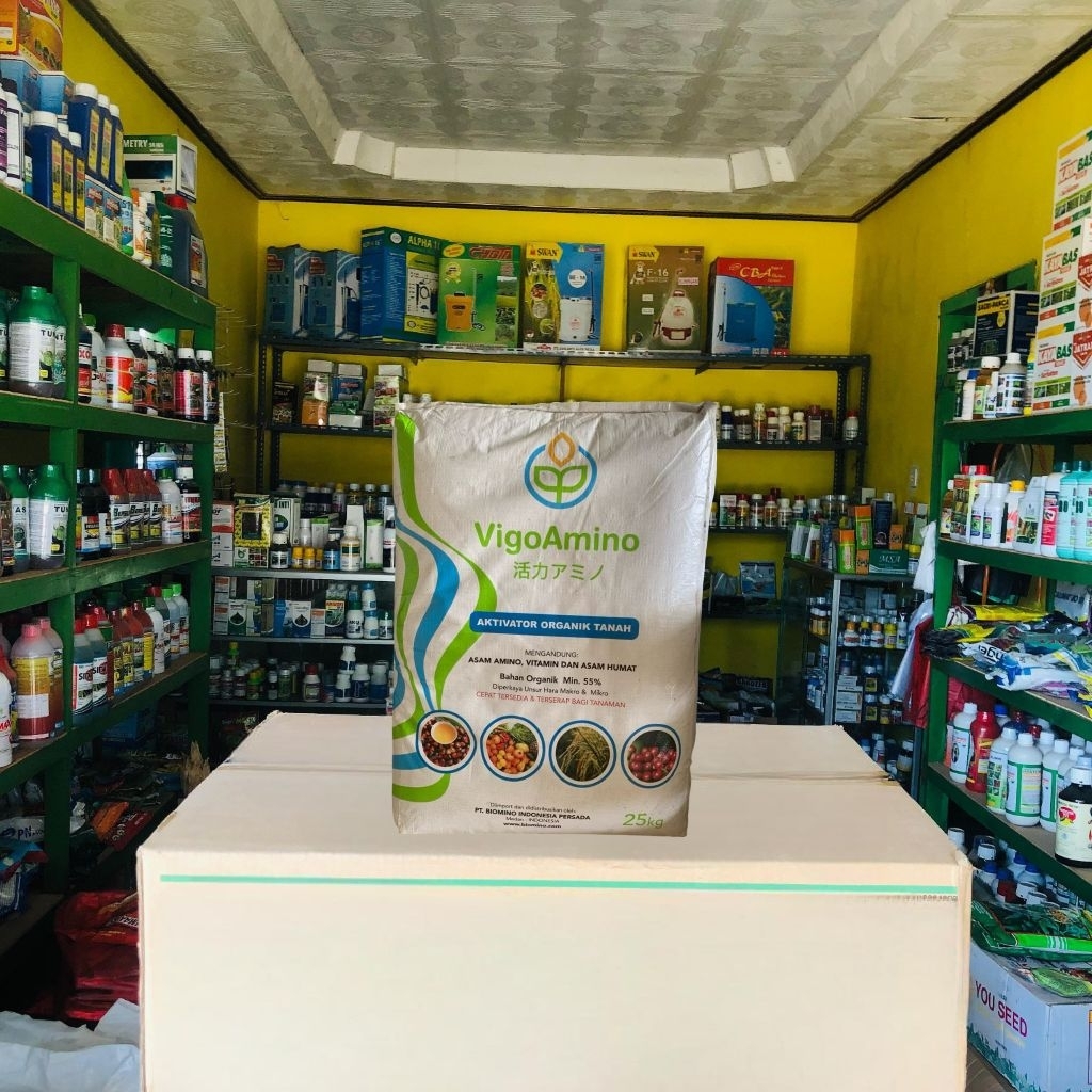 PUPUK - 25 KG VIGO AMINO SUPER PREMIUM, Kandungan Terlengkap ASAM AMINO, HUMAT, & ASAM FULVAT untuk 
