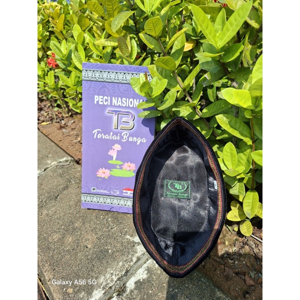 COD PECI TERATAI BUNGA ORI Kopiah Songkok Hitam Bulu Lembut kopiah pria dewasa Muslim Motif Polos Pe