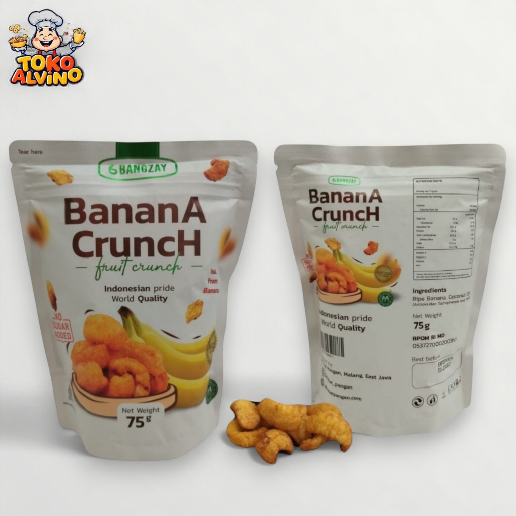 

KERIPIK PISANG BANGZAY 75GR | KRIUK SULTAN, KUALITAS EKSPOR YANG BIKIN BANGGA!