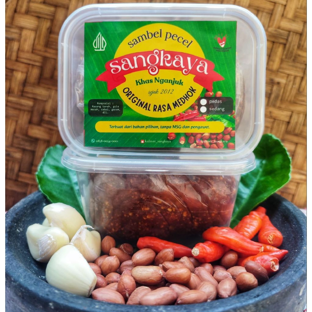 

SAMBEL PECEL / BUMBU PECEL KHAS NGANJUK berat 250 gram