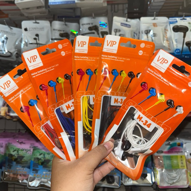 Headset Handsfree Earphone M-34 HiFi drive unit