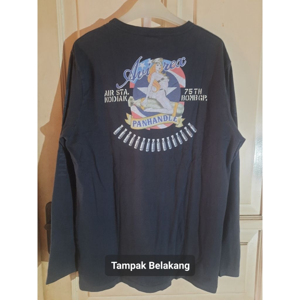 Vintage Long sleeve / Kaos Lengan Panjang  Avirex USA