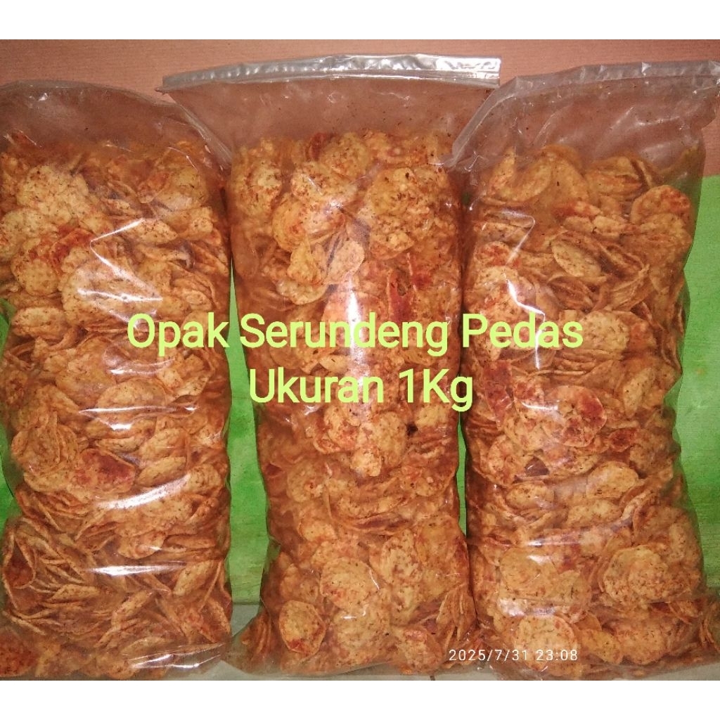 

MSO [Maulida Snack Official) Termurah Opak Serundeng Pedas 250 Gram Khas Bumiayu Brebes