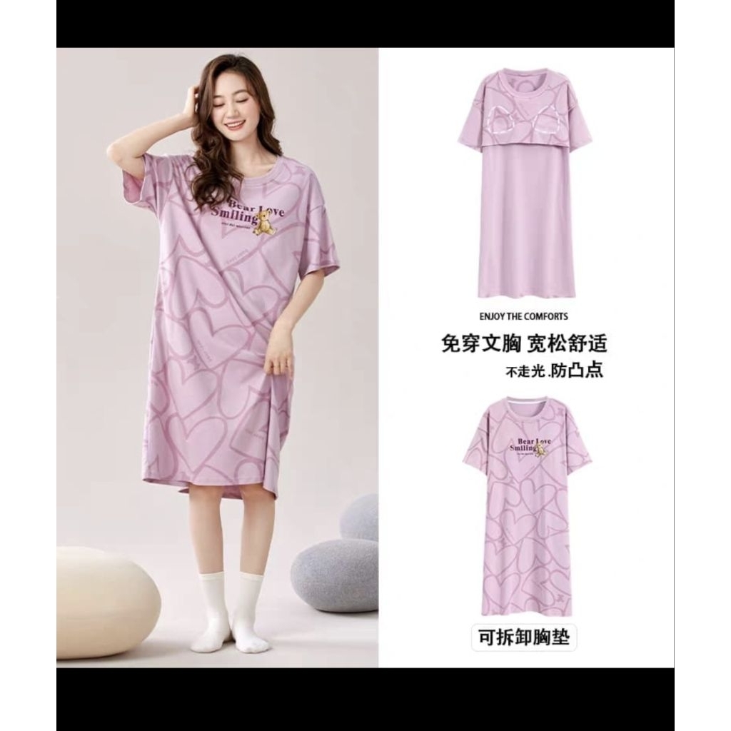 DASTER IMPORT PREMIUM KAOS CUP BRA BEAR UNGU