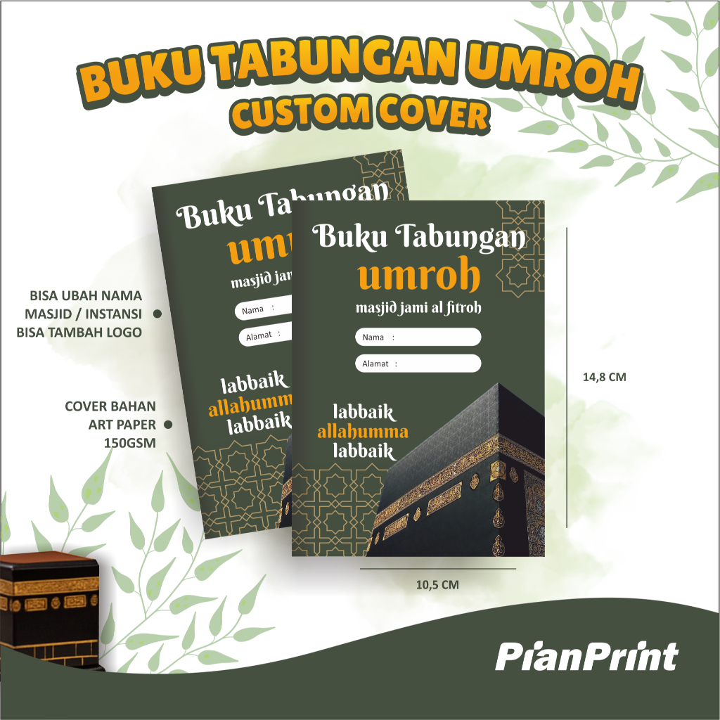 

Buku Tabungan Umroh | Buku tabungan custom