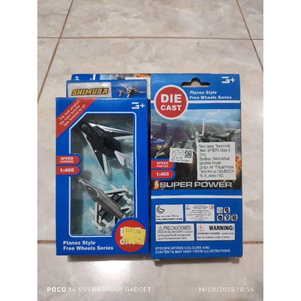 Mainan Miniatur Pesawat Speed Fighter Diecast Skala 1:4000 – Model Pesawat Tempur Koleksi