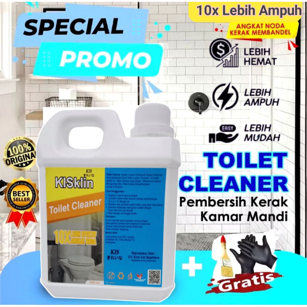 KISklin Promo Pembersih Toilet Pembersih Kloset Pembersih WC Pembersih Kerak Toilet Penghilang Noda 
