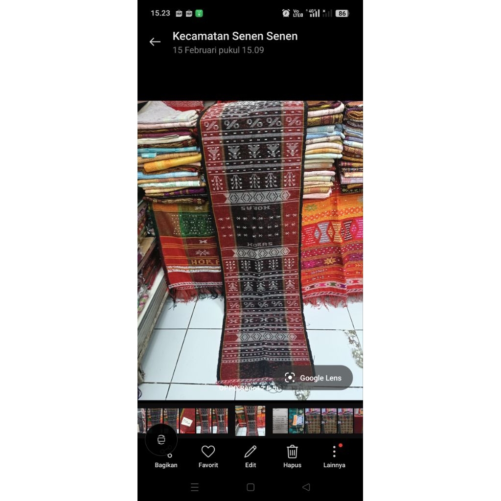 ULOS HANDE-HANDE TENUNAN TARUTUNG WARNA HITAM SISI MARON FULL SIMATA.