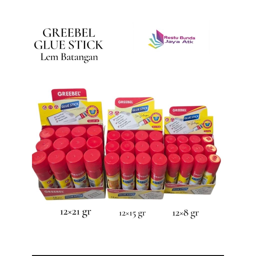 

Greebel Glue Stick [1 box isi 12 pcs ]