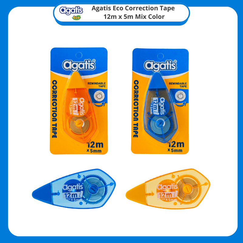 

AGATIS ECO CORRECTION TAPE 12MX5MM BC01 / STIPO KERTAS