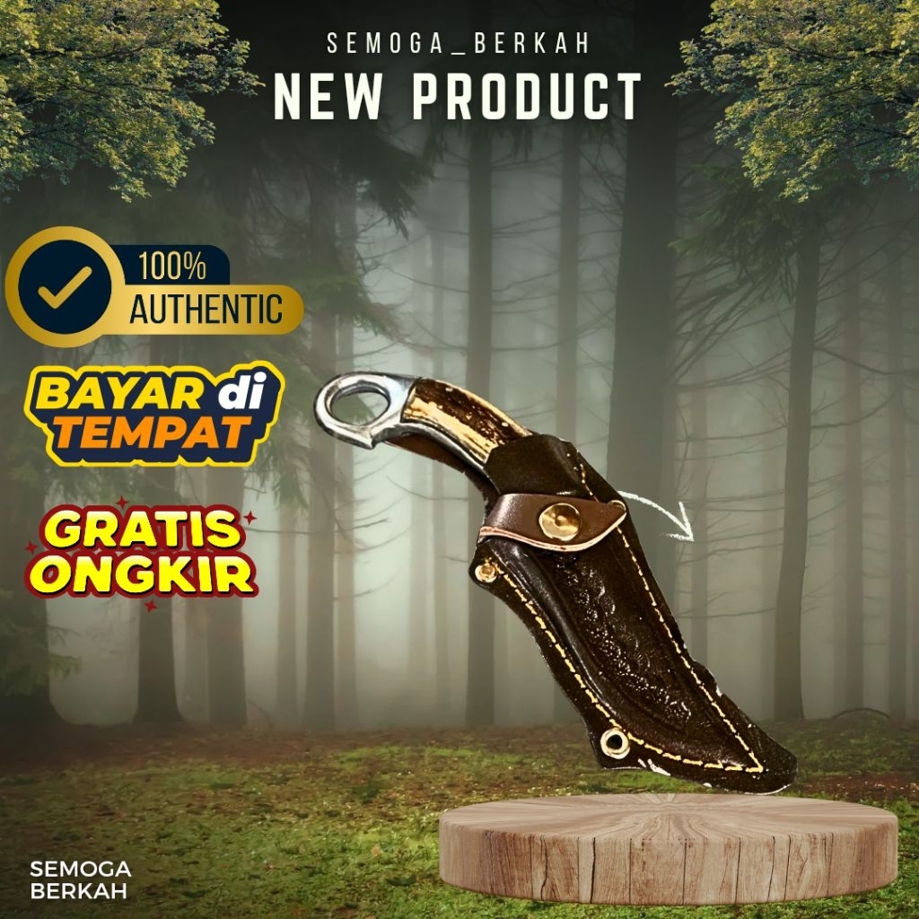 {SB} Pisau Seset Sisit Kulit Sapi Daging Premium