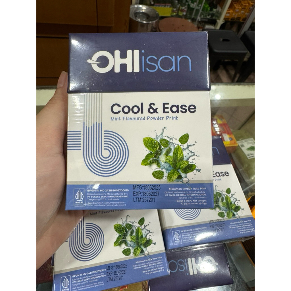 

ohisan cool & ease mint flavoured powder drink serbuk lambung dan maag