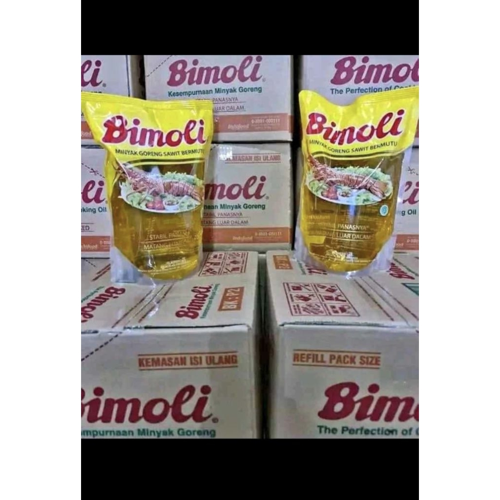 

minyak goreng bimoli 2liter / 2000ml kemasan reffil karton @6pcs
