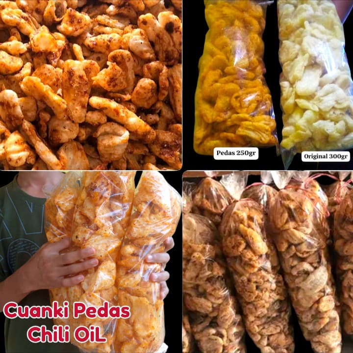 

TERLARIS Cuanki Pedas 250gr Cikruh Daun Jeruk Chili Oil GRATIS PACKING Cemilan Snack Toping Seblak Baso aci