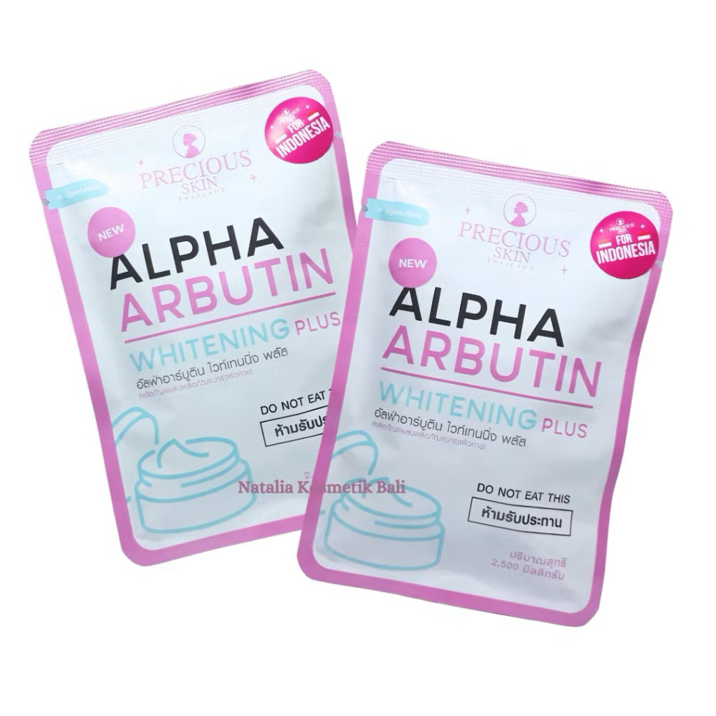 Precious Skin Thailand Alpha Arbutin Whitening 3 Plus Powder Capsul Bubuk Pemutih Badan Kapsul Alpha