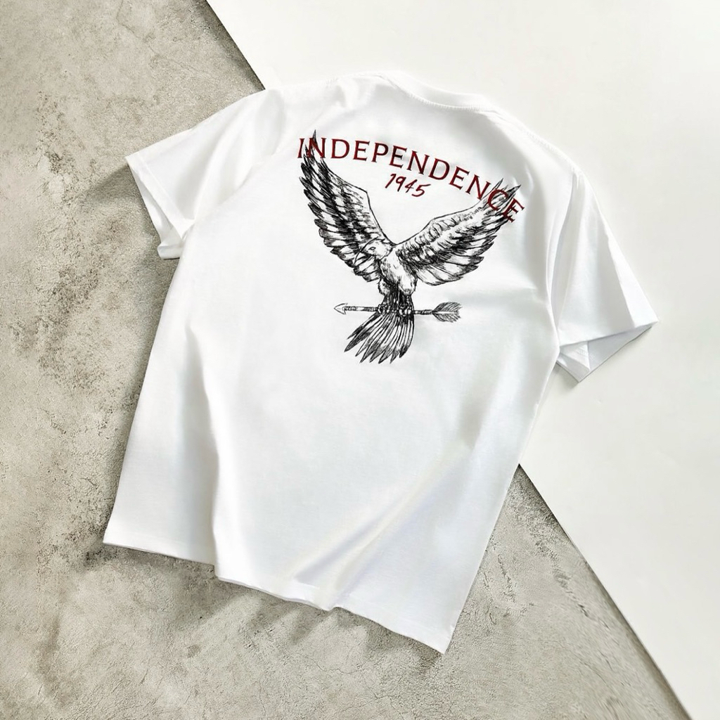 [ORIGINAL 100%] RUCAS Indpendence 1945 White Tee  / RUCAS MURAH ORIGINAL 100% / RUCAS ASLI / RUCAS S