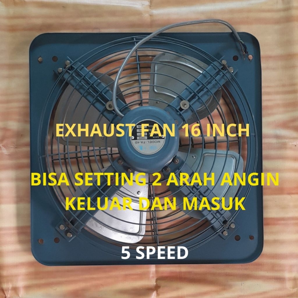 Exhaust fan 2 arah 5 speed dinding exhos kipas hisap KDK / CKE 16 inch garansi 6 bulan , BONUS POWER