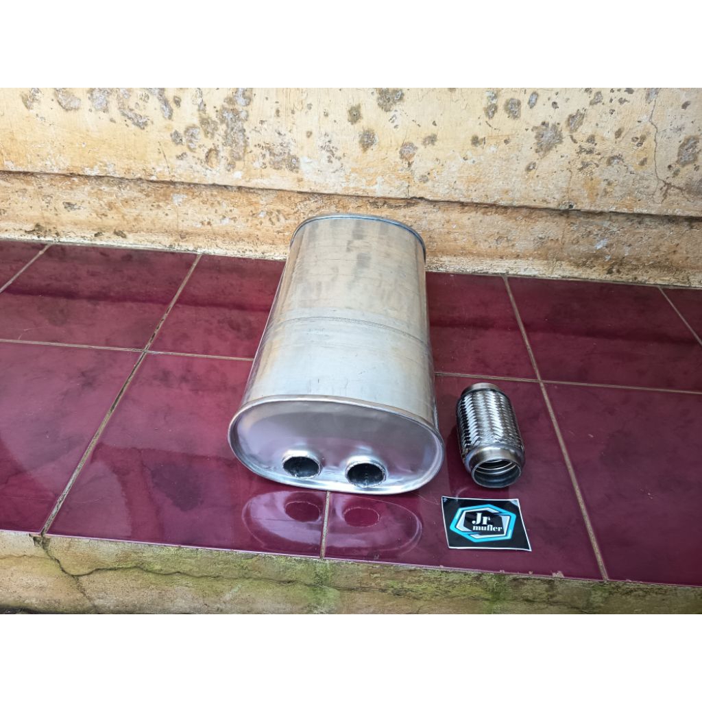 satu paket Flexsibel dan tabung standar knalpot mobil Honda Maestro, accord, cielo