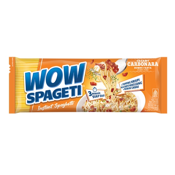 

WOW Spageti Instant Spaghetti Creamy Carbonara 88g