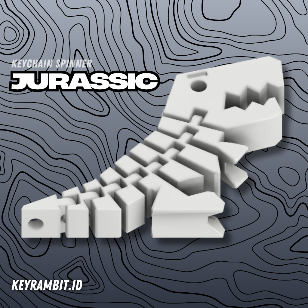 KEYRAMBIT Flexi Keychain "JURASSIC"