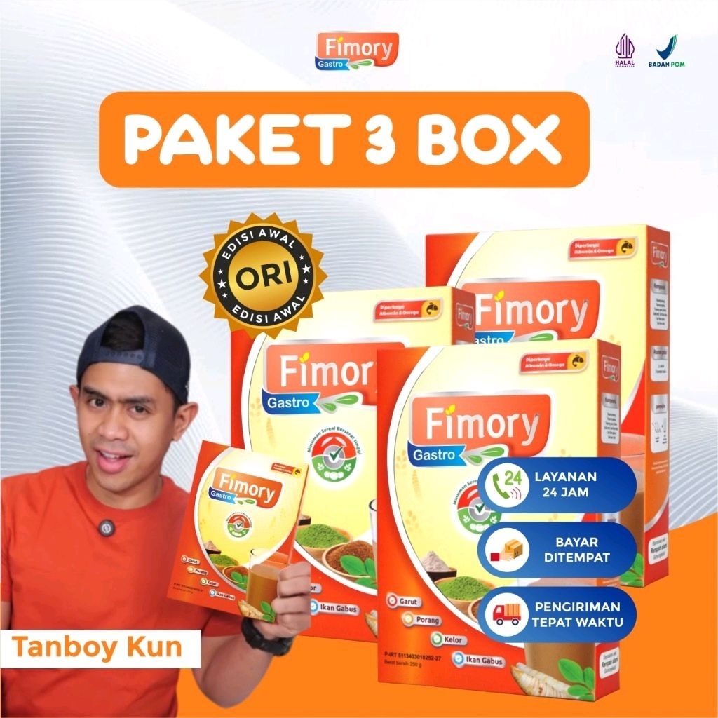

Paket 3 Box Fimory Gastro 5X Ampuh Atasi Asam Lambung Gerd Dan Maag Terbuat Dari Umbi Garut - Produk Ori Edisi Awal