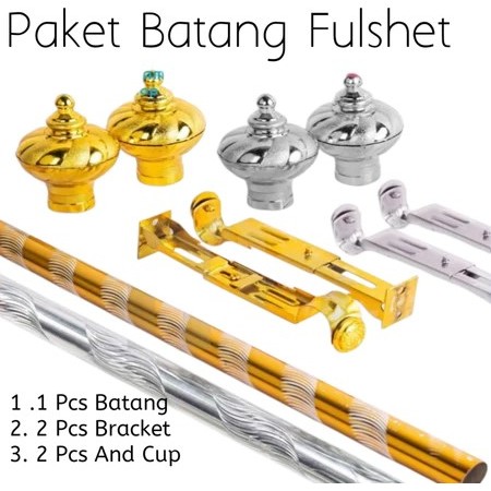 BATANG / TIANG GORDEN 1 METER FULL SET