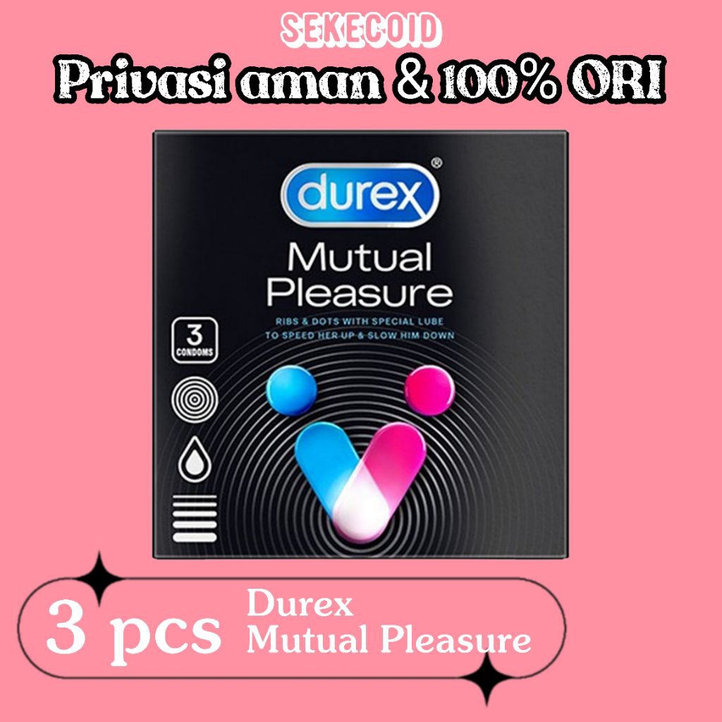 COD Promo Kondom Durex Kondom Mutual Pleasure - 3 Pcs
