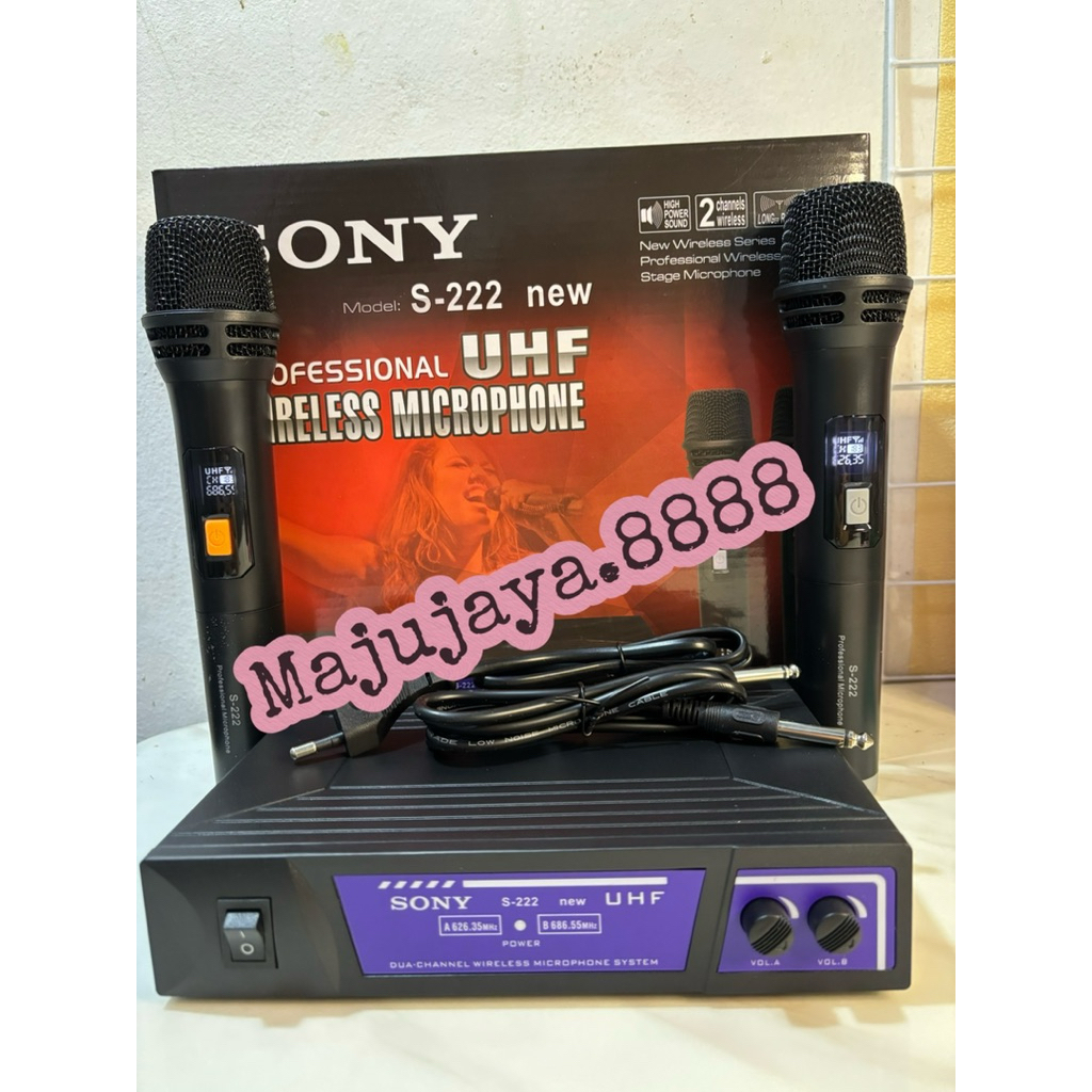 MIC WIRELESS SONY S 222 / S222 MICROPHONE UHF WIRELESS