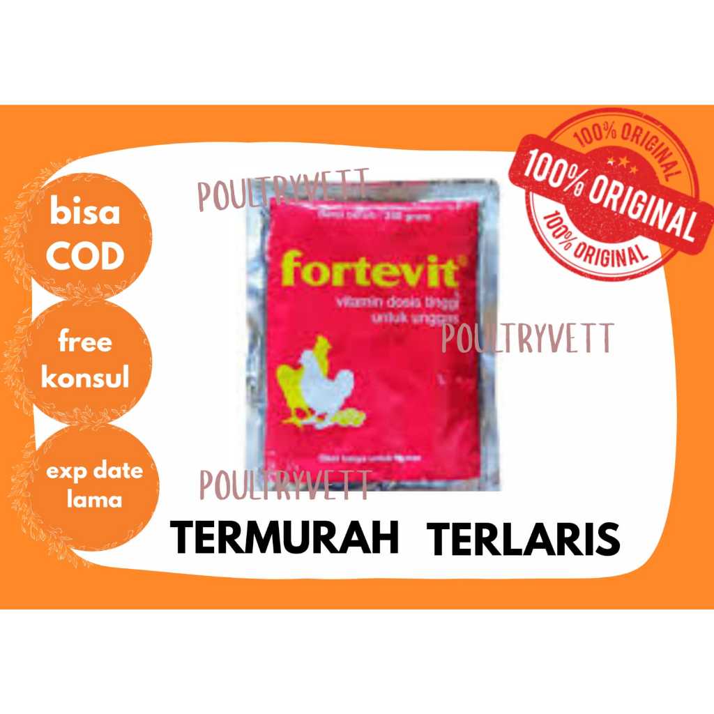 (VITAMIN AYAM) FORTEVIT 250GRAM MEDION |
