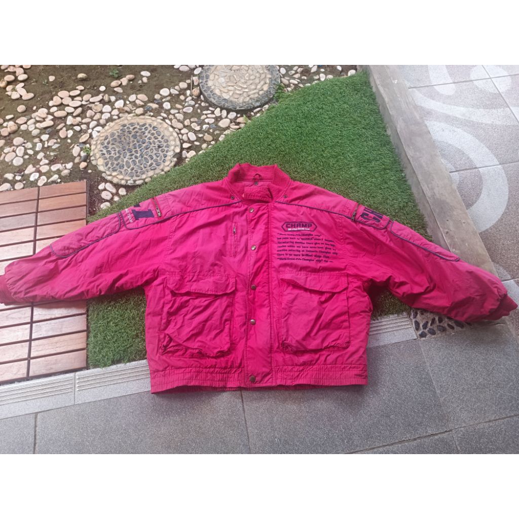 Jaket Vintage Casual Motoran Champion F1