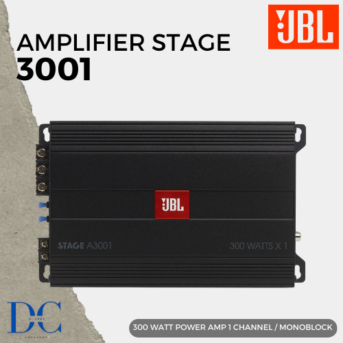 Power Amplifier Monoblock Mobil - Power Amplifier JBL Stage - 3001 Monoblock - 1 Channel - Amplifier