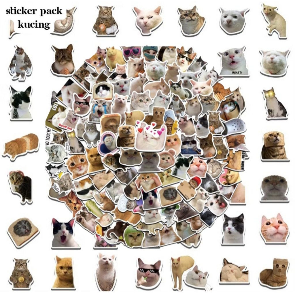 

STICKER PACK KUCING LUCU VINLY (ISI 5 PCS)