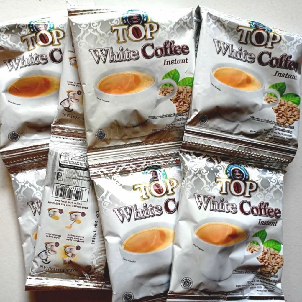 

Top Coffee White Coffee Instan Kemasan Renceng 12 x 21gram