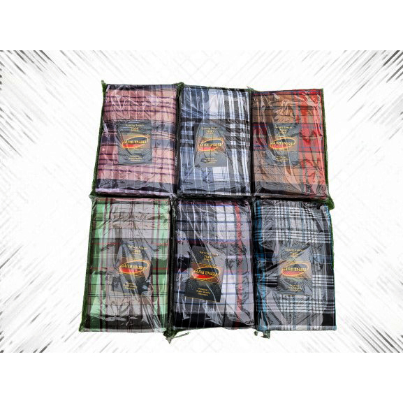 KUALITAS SUPER SARUNG TENUN GAJAH UNGGUL KEMASAN PLASTIK+CAP MOTIF DOBBY/ATLAS LAKI-LAKI DEWASA