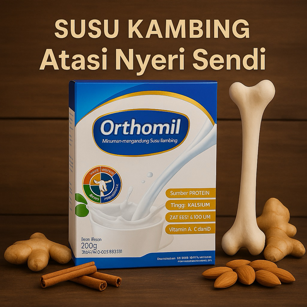 

ORTHOMIL Susu Kambing Plus Collagen - Suplemen untuk Tulang dan Sendi - SUSU KAMBING 40% plus COLLAGEN 2%