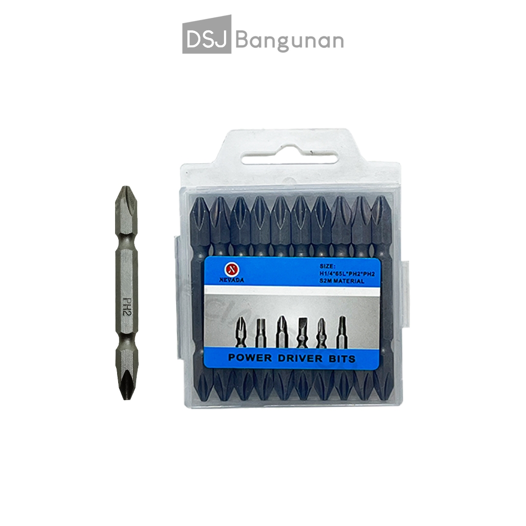 Nevada Mata Obeng Angin PH2 65MM Plus / Mata Bor Obeng / Nevada Mata Bor Obeng Magnet PH2 + - Plus M